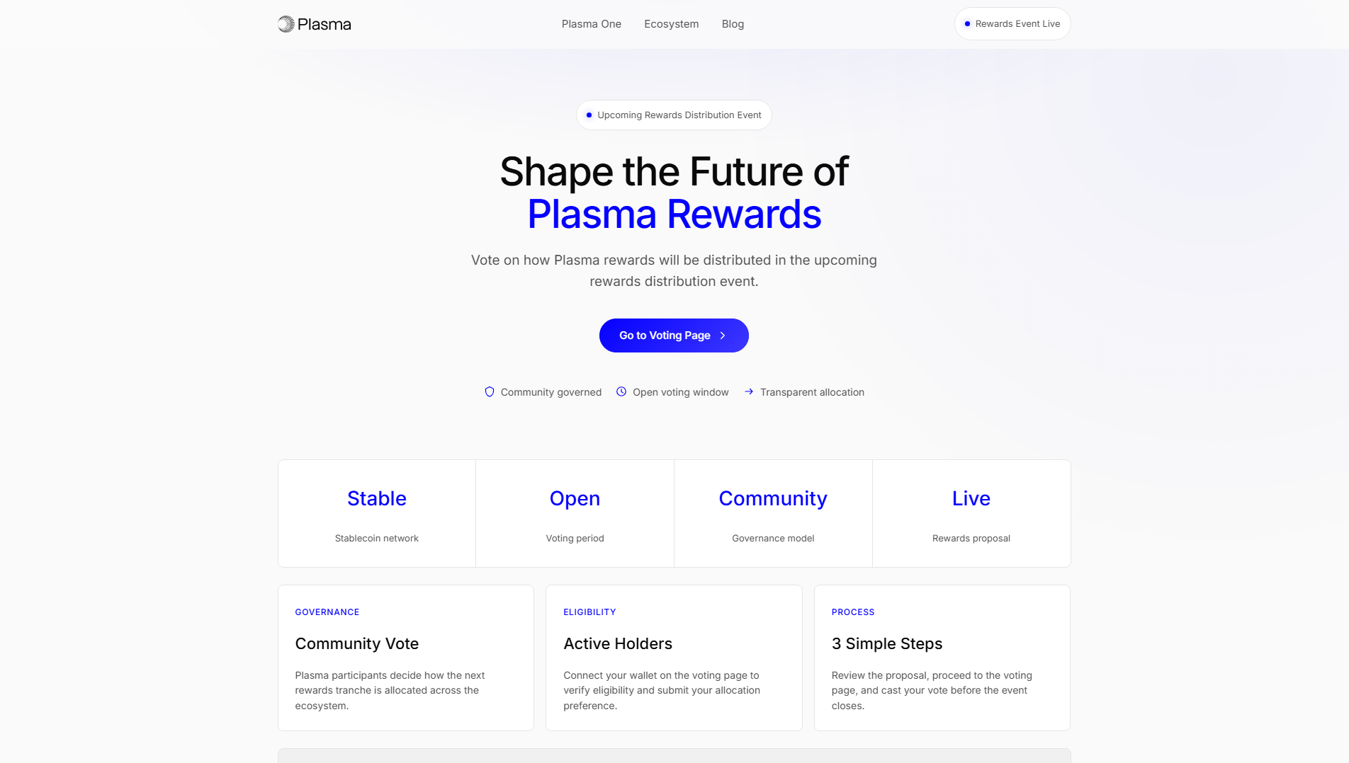 Screenshot of plasma-vote.app