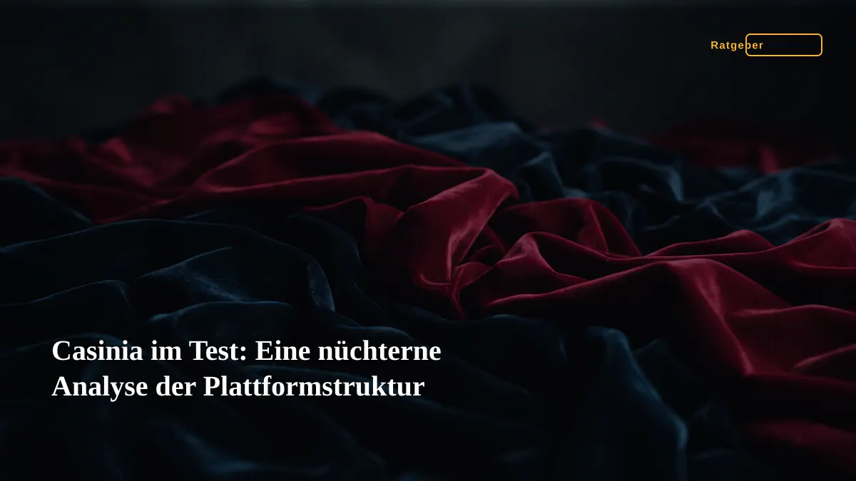Casinia im Test: Eine nüchterne Analyse der Plattformstruktur