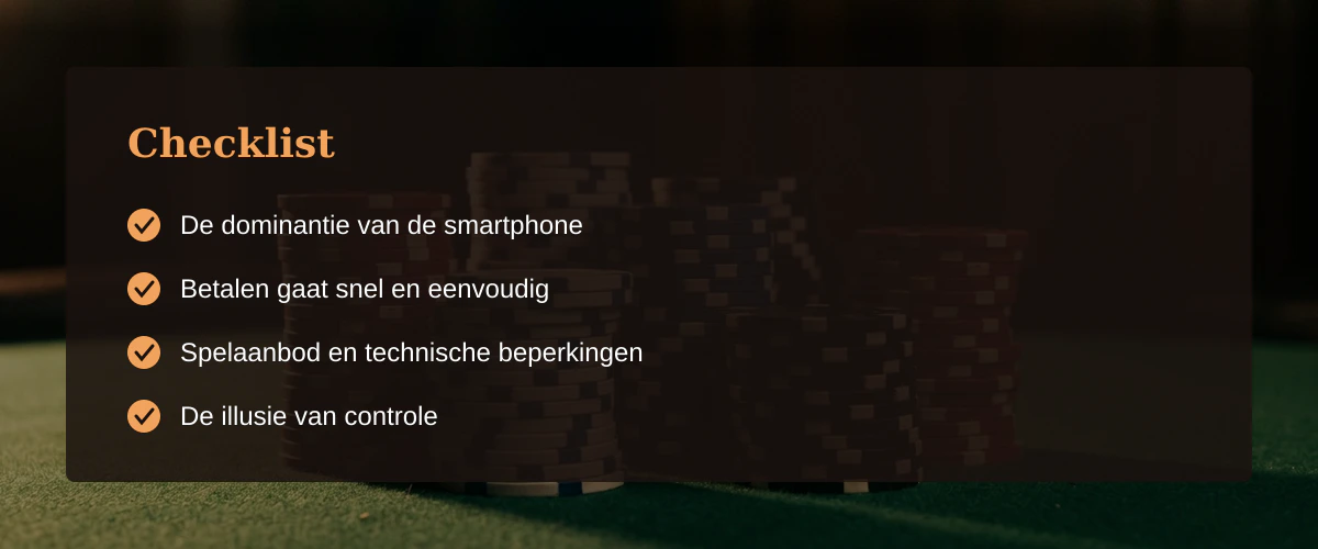 Mobiel casino in Nederland: mijn nuchtere blik op de werkelijkheid — Checklist