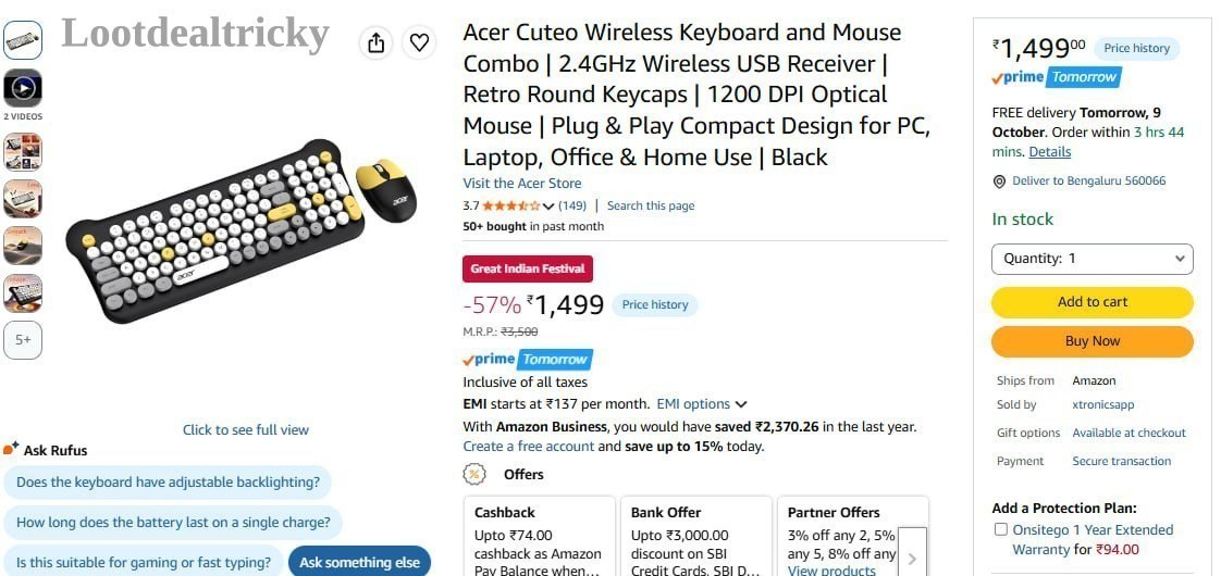 Acer Cuteo Wireless – Just ₹1499 | Best Price Drop Today Acer Cuteo Wireless – Just ₹1499 | Best Price Drop Today