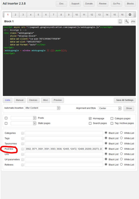 ads inserter