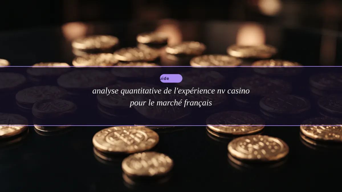 analyse quantitative de l'expérience nv casino pour le marché français