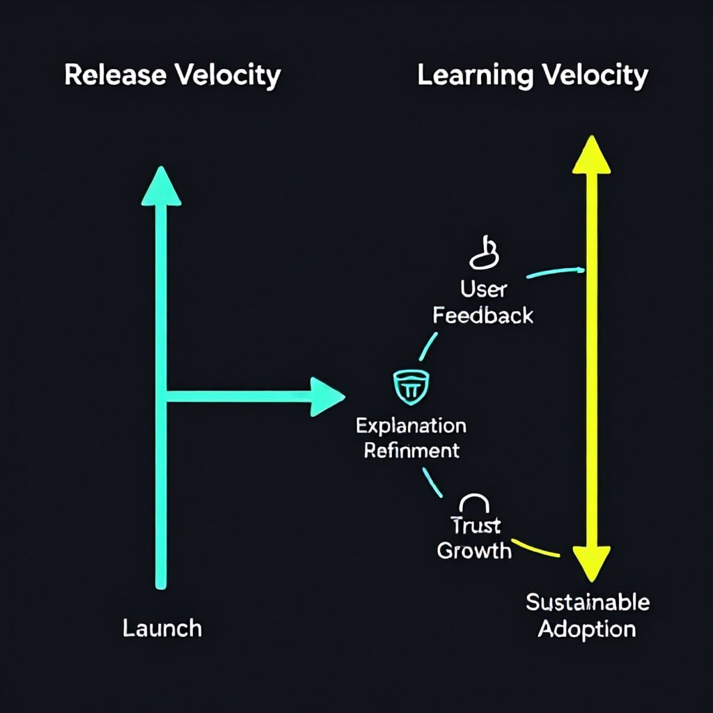 Learning Velocity vs. Release Velocity in AI Product Management