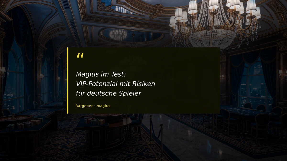 Magius im Test: VIP-Potenzial mit Risiken für deutsche Spieler