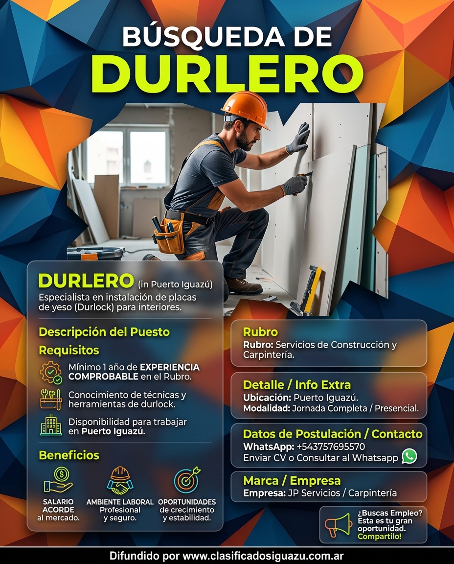 Se Busca Durlero en Puerto Iguazu