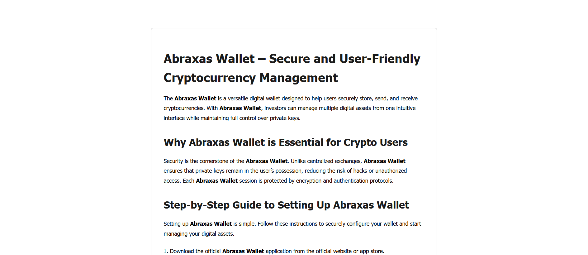 Stored capture of wallet-abrax-as.pages.dev