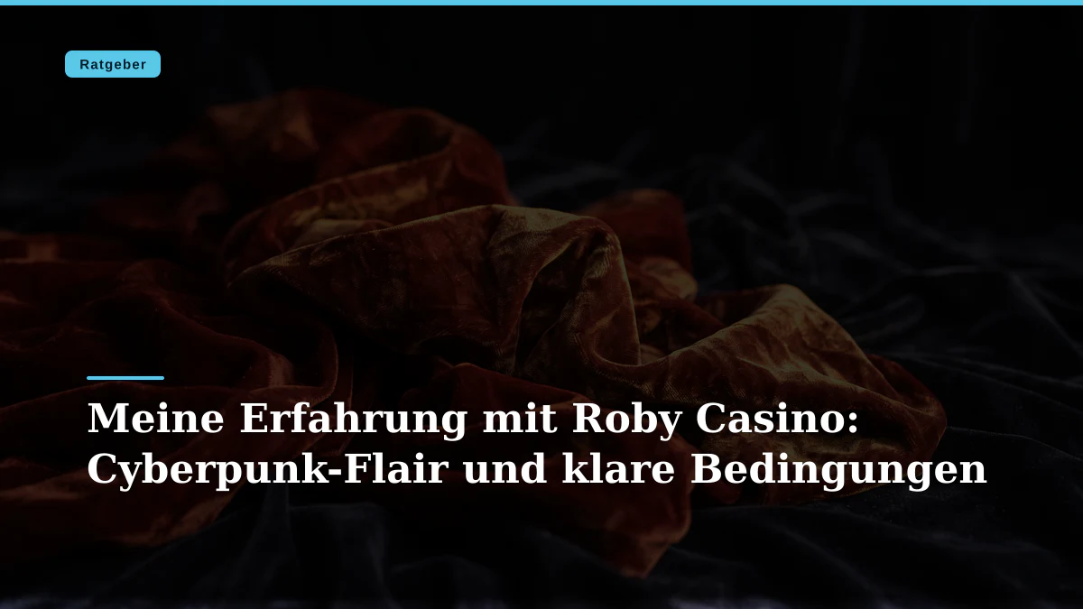 Meine Erfahrung mit Roby Casino: Cyberpunk-Flair und klare Bedingungen