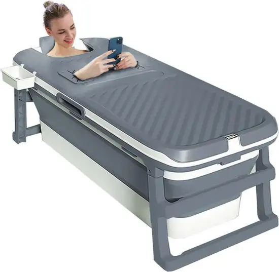 Foresta Opvouwbaar ligbad volwassenen - Inklapbaar bad 150cm - Bath bucket XXL - ZitBadXL.nl