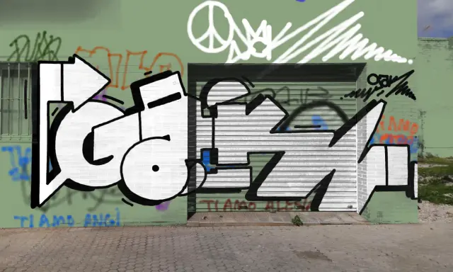 Graffiti artwork by Bab