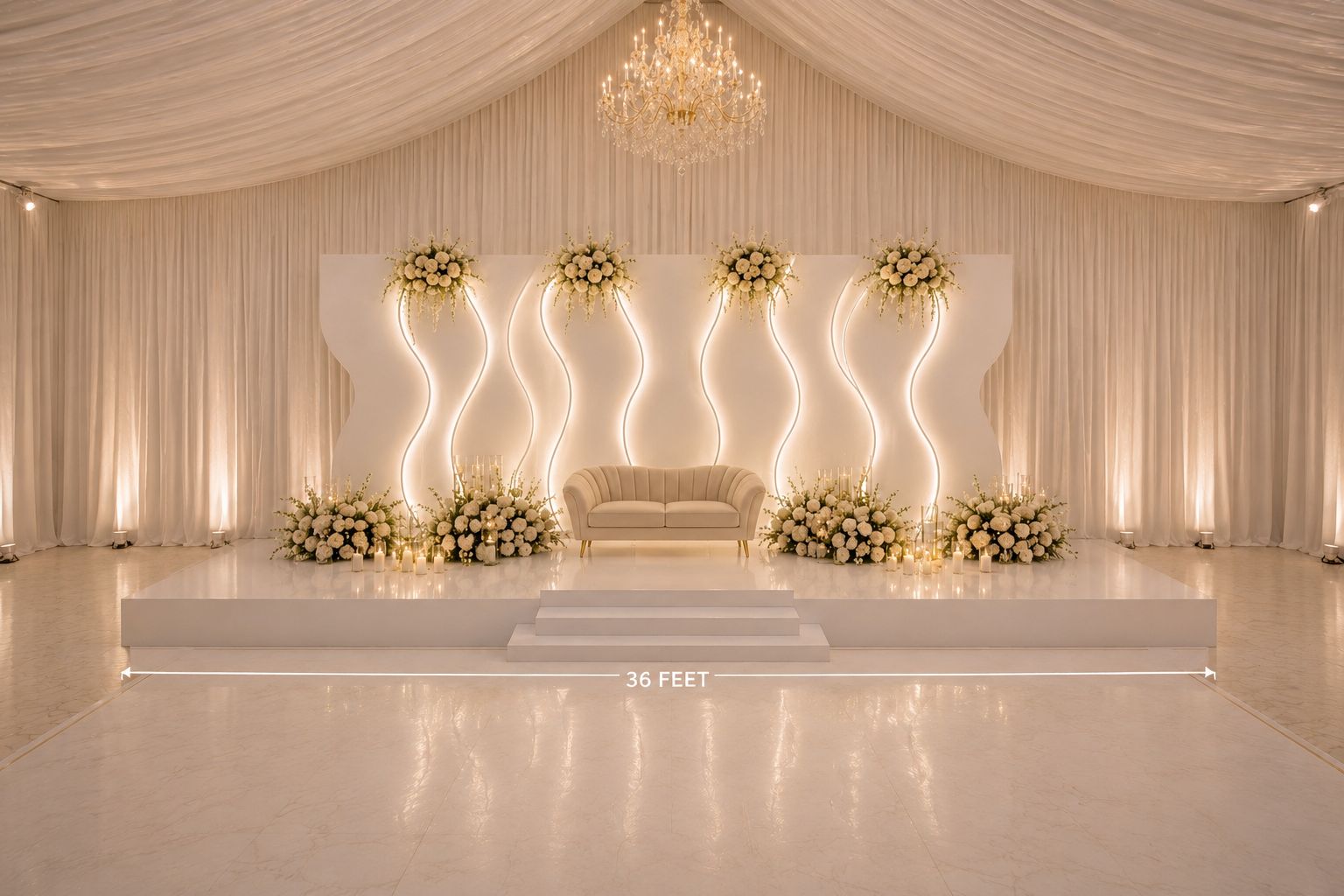 Marriage stage decor by Eternity Creative Studio