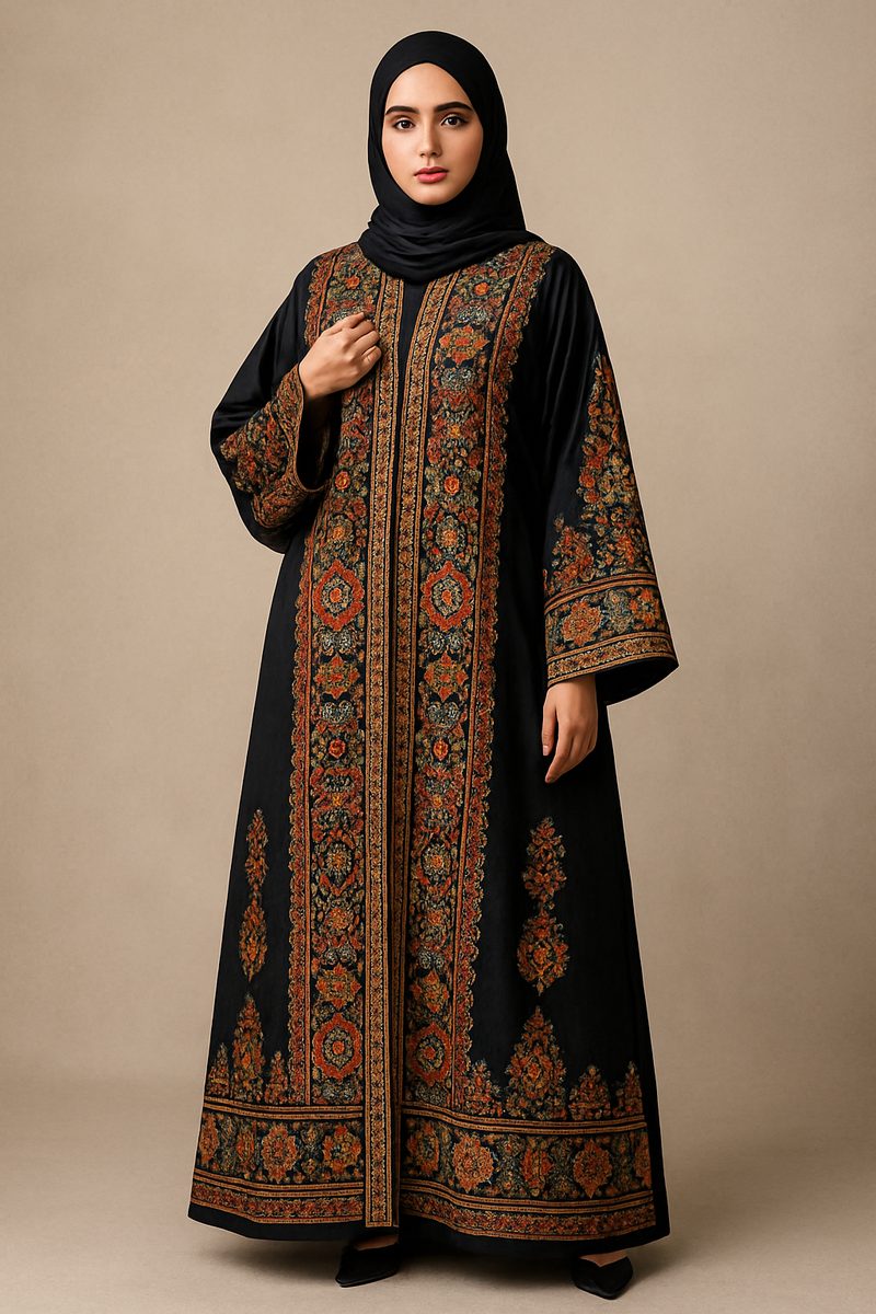 موديل عباية مطرزة أنيقة بالصور