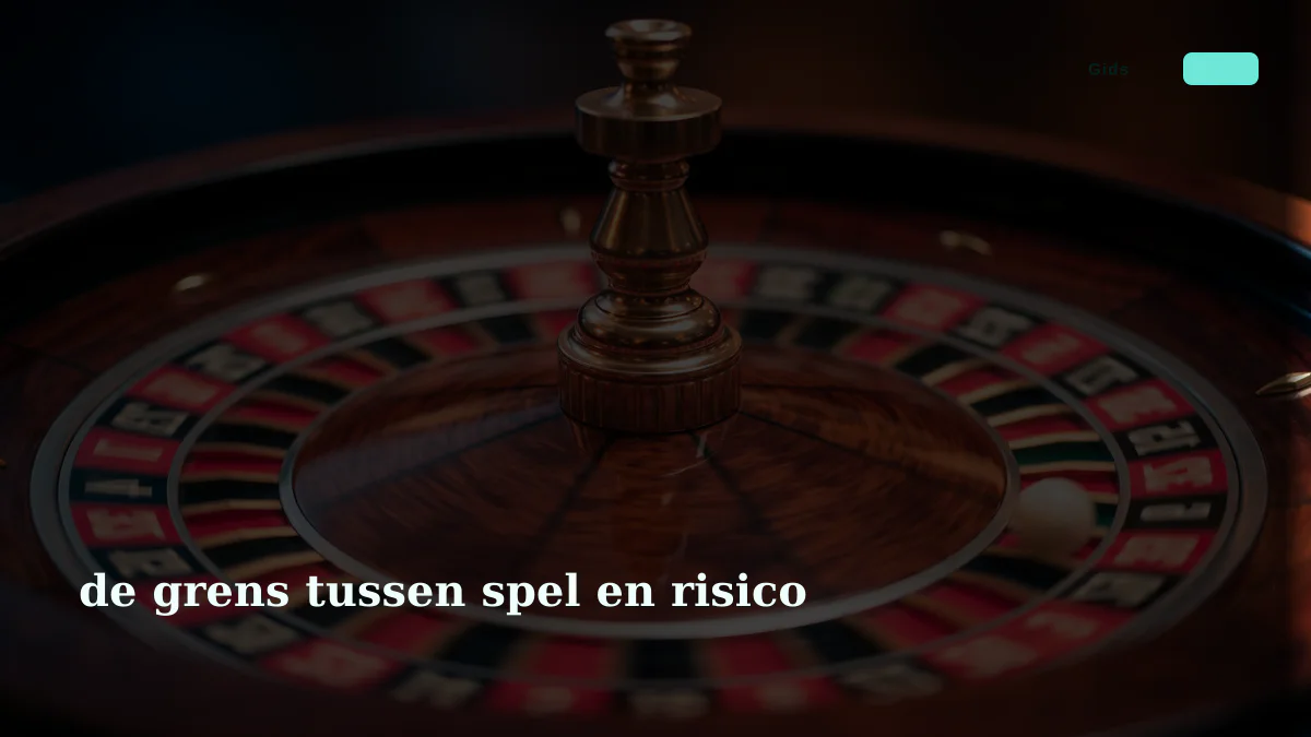 de grens tussen spel en risico