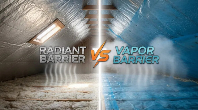Radiant barrier vs vapor barrier