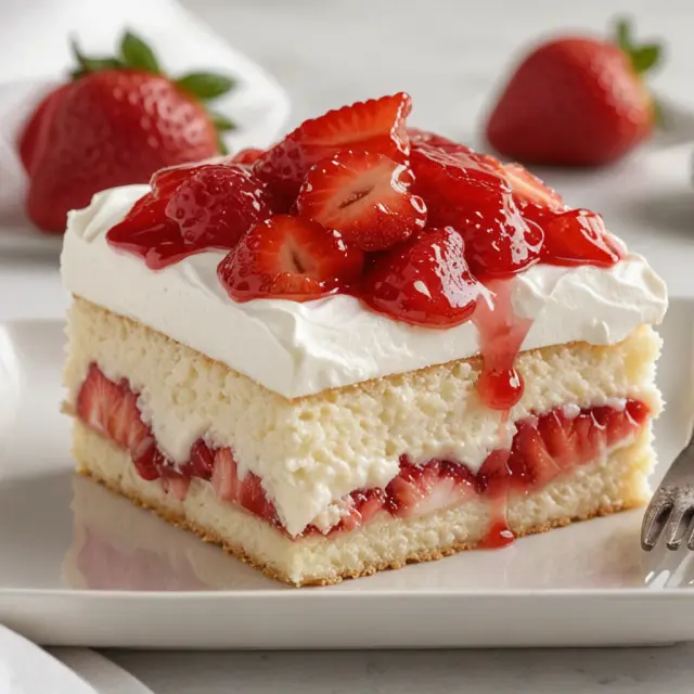 Strawberry Shortcake Flavored Sheet Cake