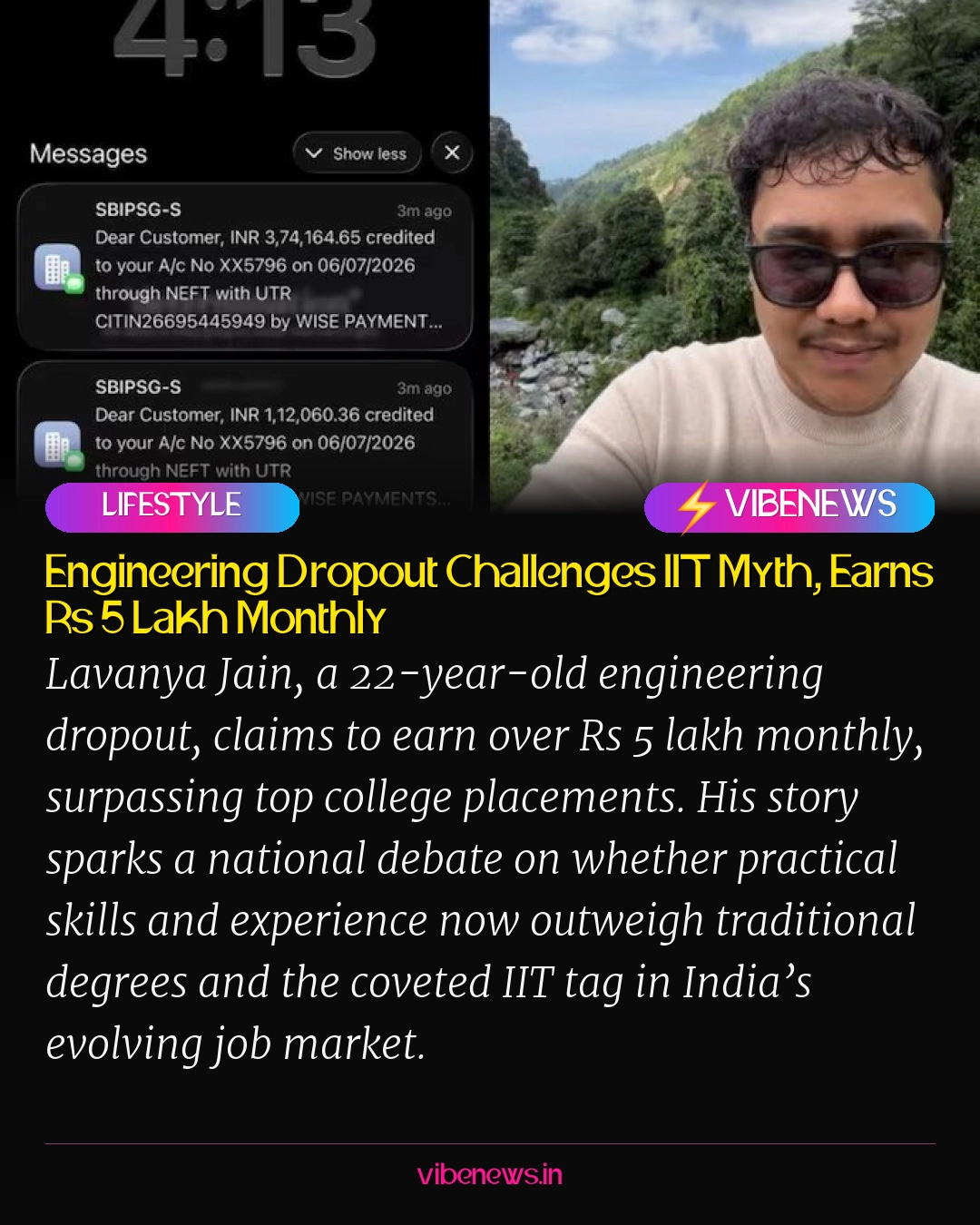 Engineering Dropout Challenges IIT Myth, Earns Rs 5 Lakh Monthly
