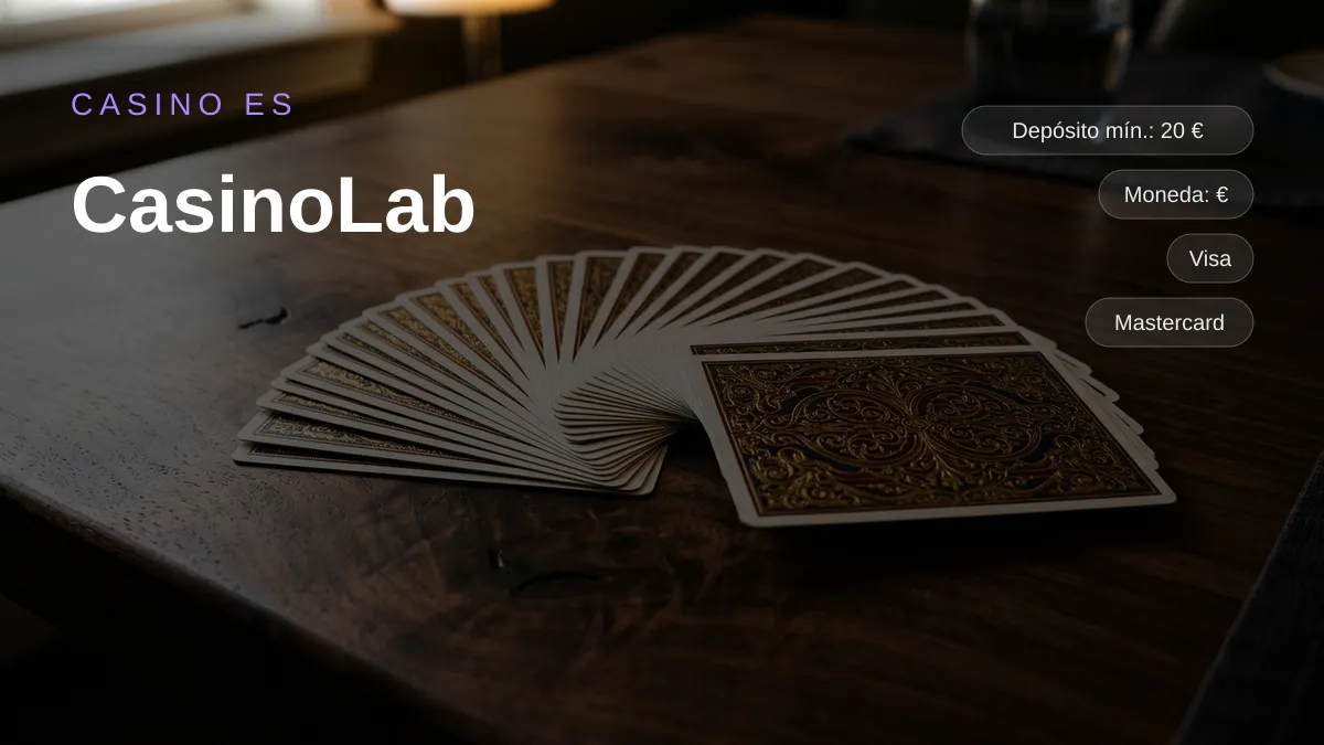 CasinoLab — bono de bienvenida 350% hasta 16.000 € + 350 FS, pagos: Visa, Mastercard, Skrill, Neteller, Paysafecard