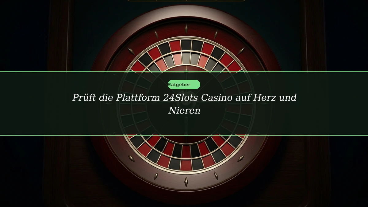 Prüft die Plattform 24Slots Casino auf Herz und Nieren