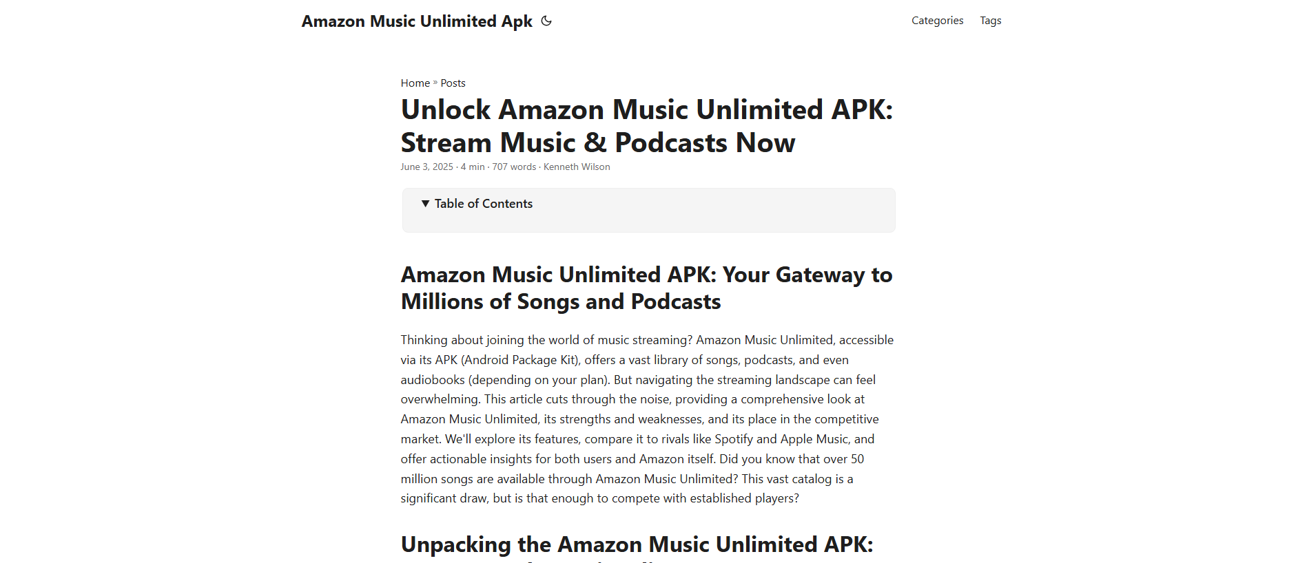 Stored capture of amazon-music-unlimited-apk20250607.pages.dev