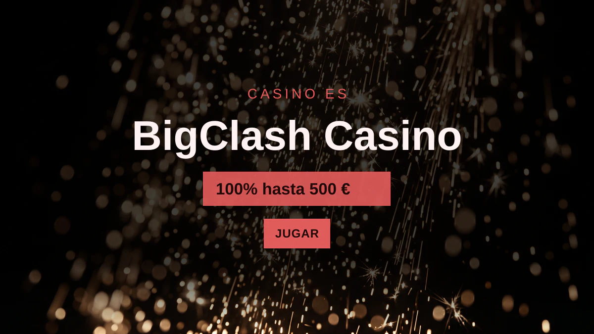 BigClash Casino — bono de bienvenida 100% hasta 500 € + 10 FS, pagos: Visa, Mastercard, Skrill, Neteller, Paysafecard