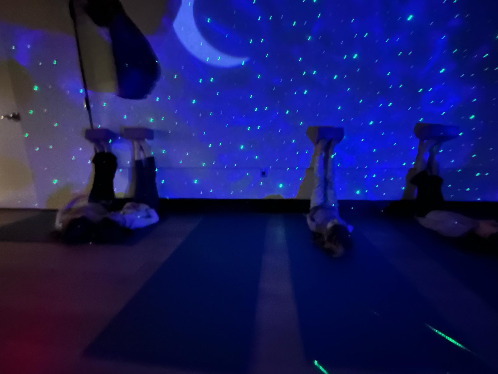 Kids relaxing under the starlight ceiling