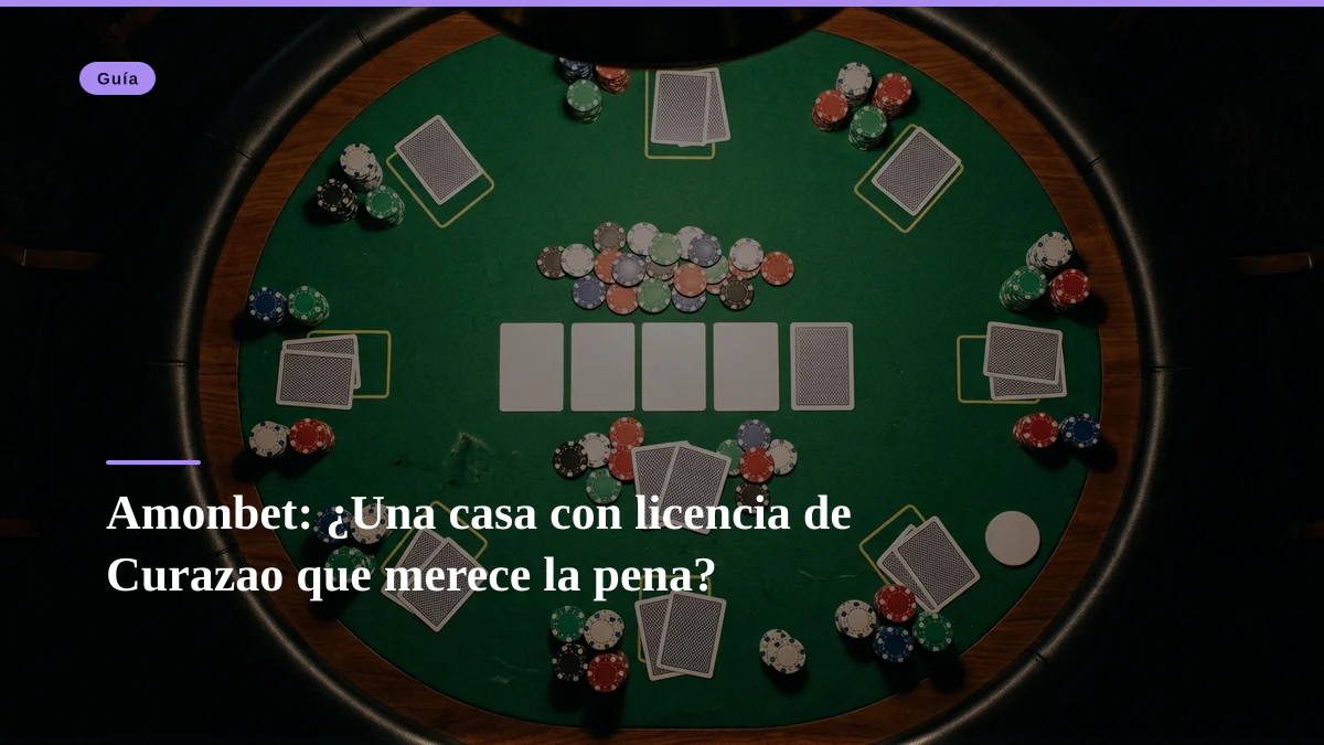 Amonbet: ¿Una casa con licencia de Curazao que merece la pena?