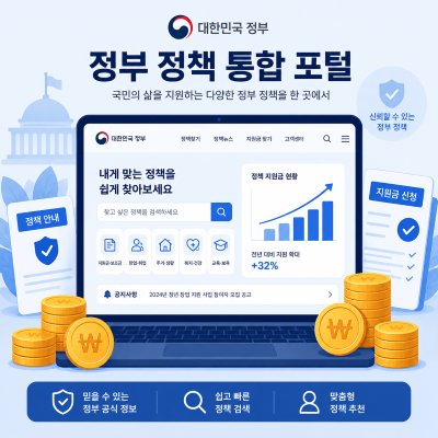대한민국 정책브리핑 정부 지원금 공식 사이트 안내