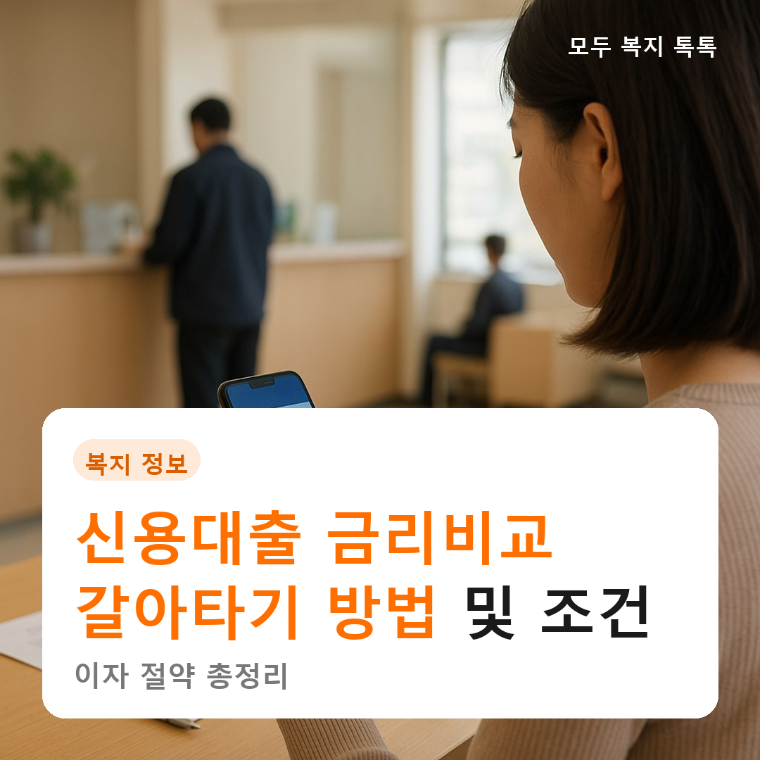 2026년 신용대출 금리비교 갈아타기 방법 및 조건 이자 절약 총정리