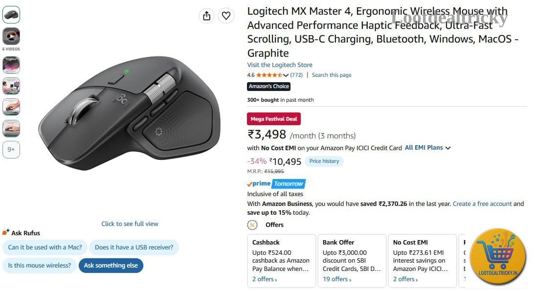 Logitech Mx Master – Just ₹7946 | Loot Lo