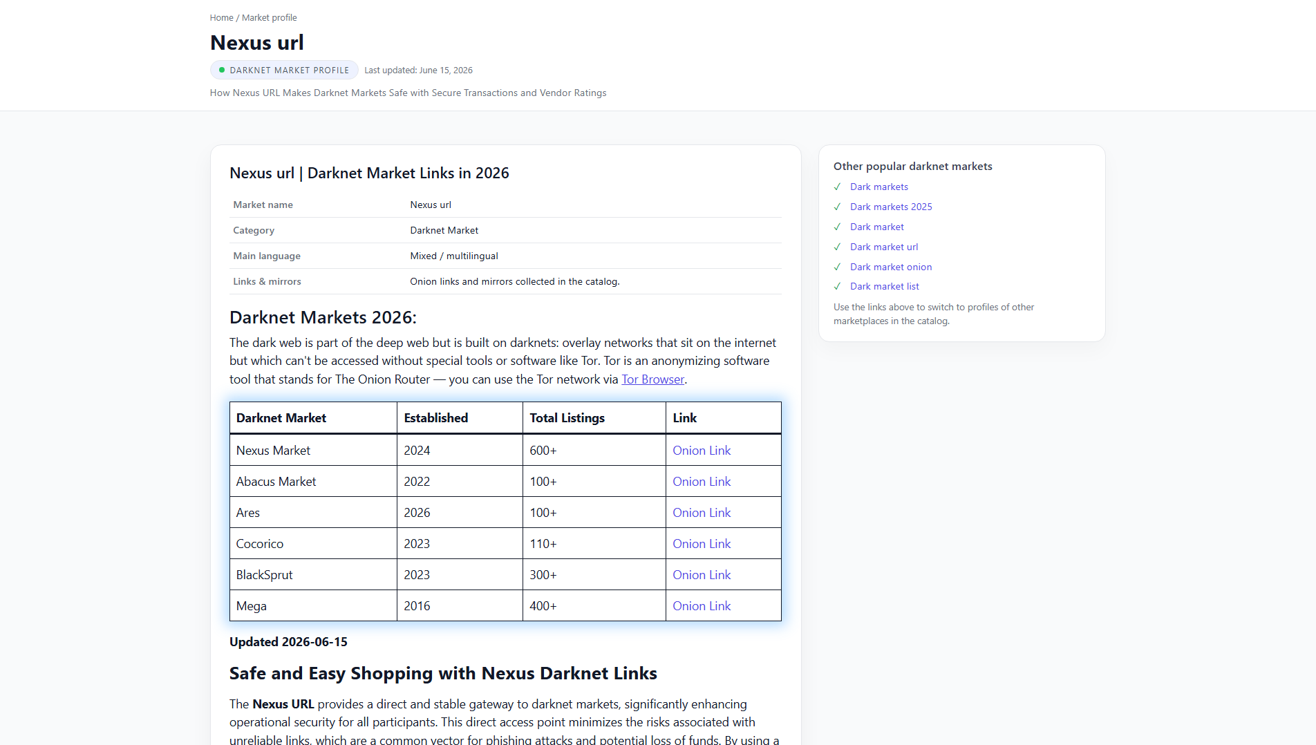 Screenshot of versusdarkmarket.com