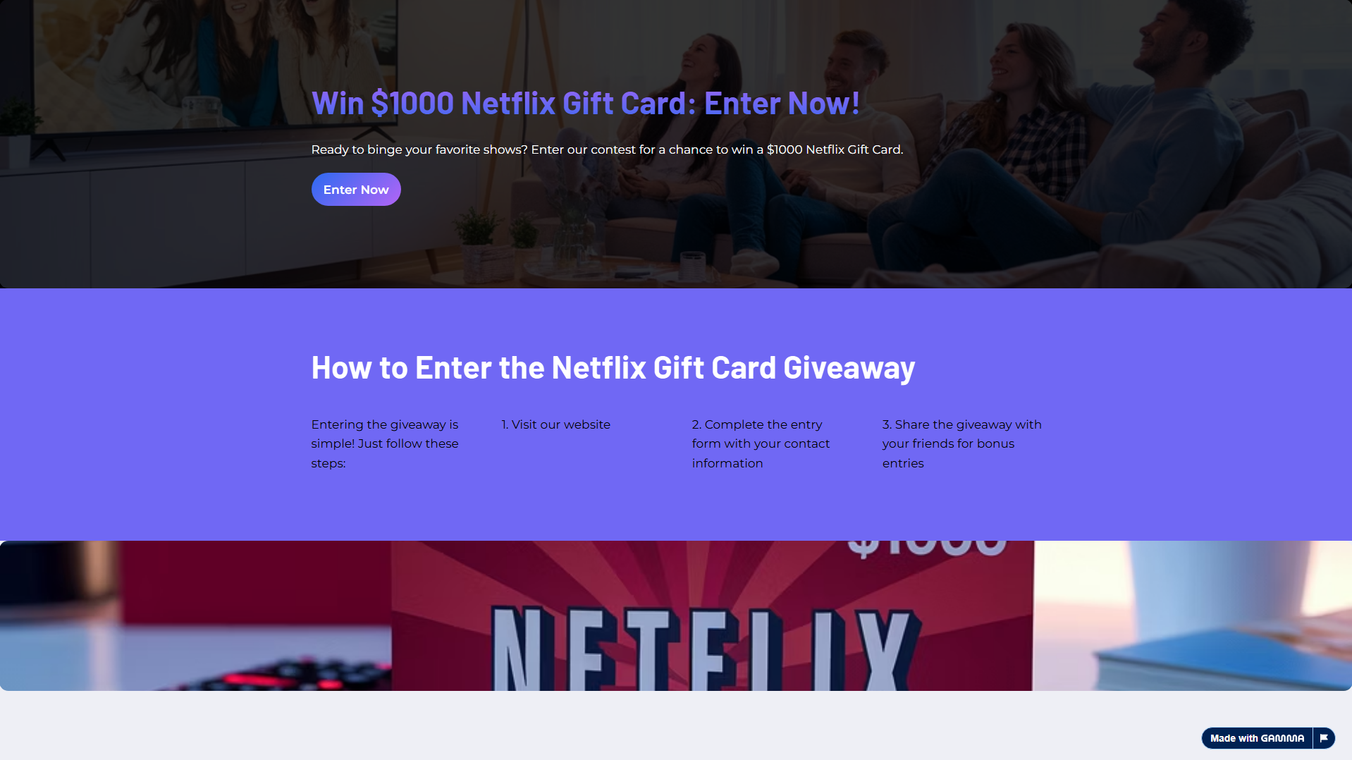Primary capture · netflixcredit.sweepstakealert.info