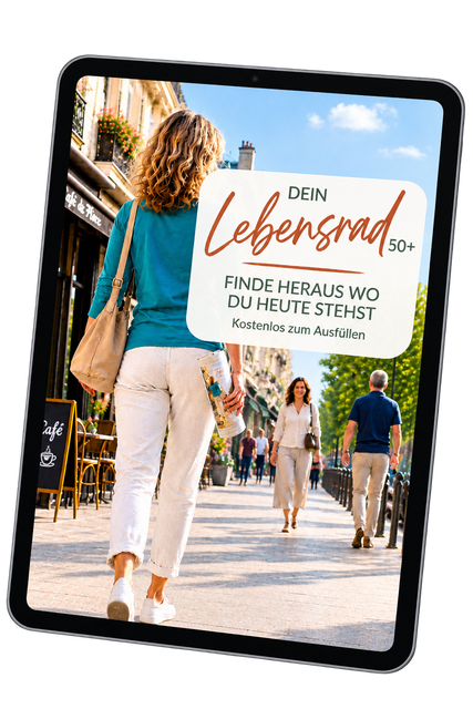 Lebensrad 50+ auf einem Tablet