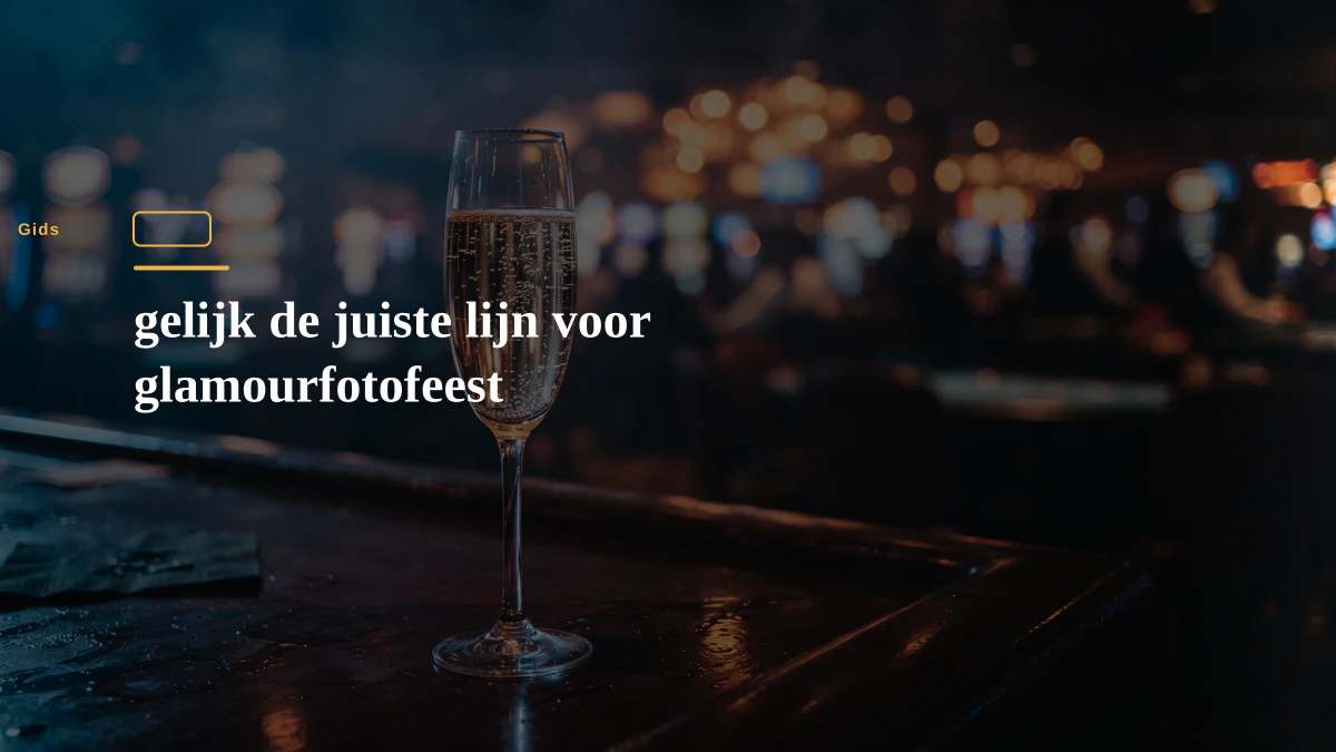 gelijk de juiste lijn voor glamourfotofeest