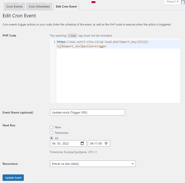 cronjob-wp-control