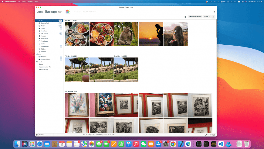 iBackup Viewer Mac — browsing contacts, messages and photos from an iOS backup