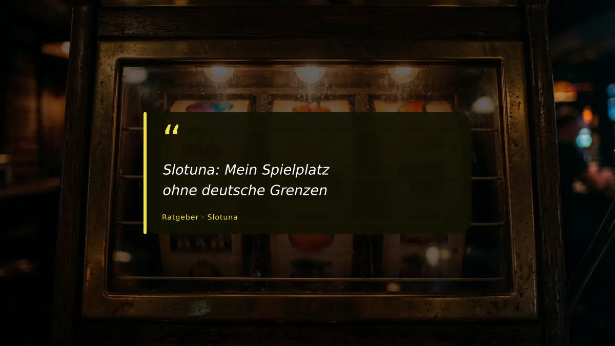 Slotuna: Mein Spielplatz ohne deutsche Grenzen