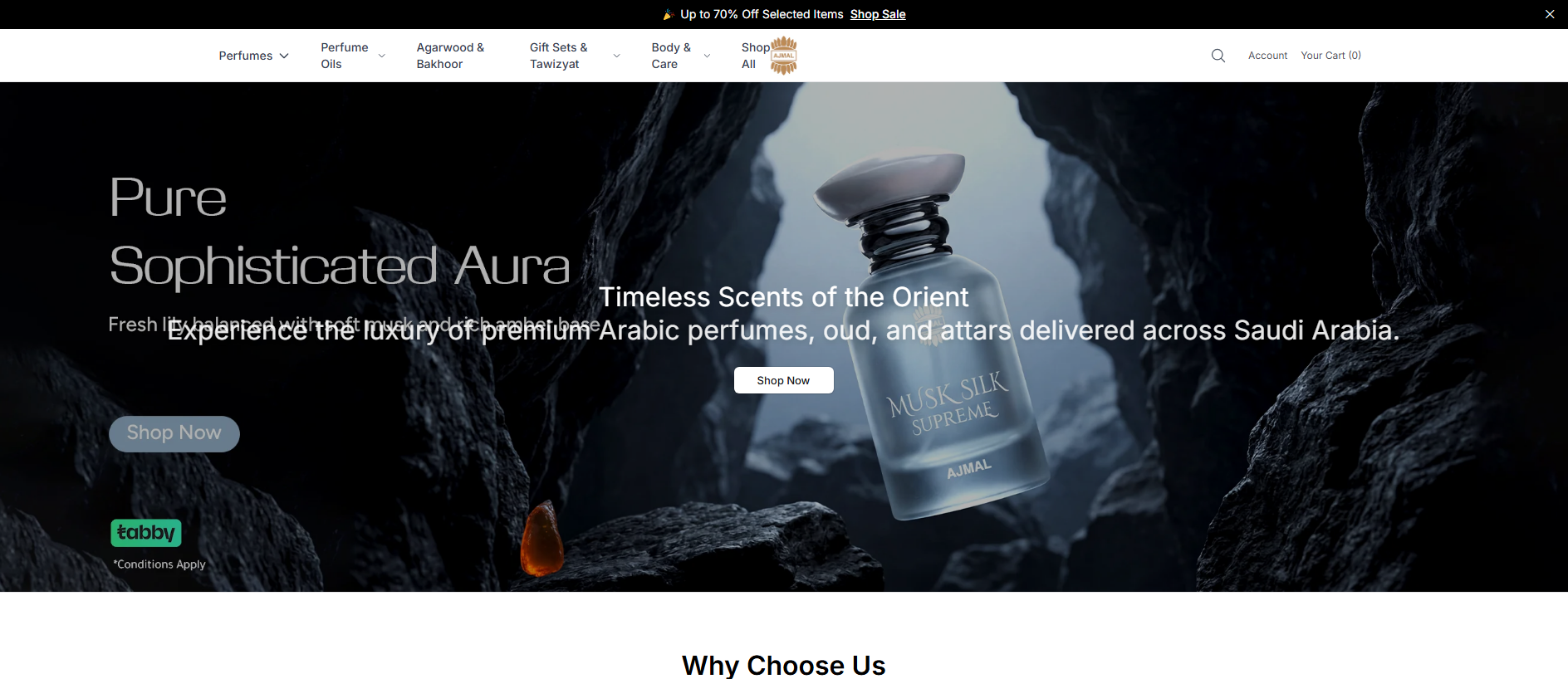 Stored capture of ajmalbeauty.shop