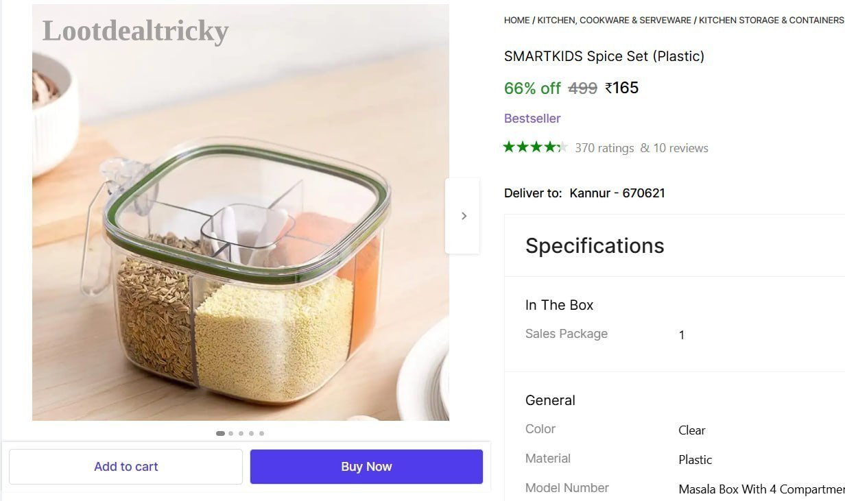   spice Set Plastic – Just ₹165 | Top Unbeatable Deal