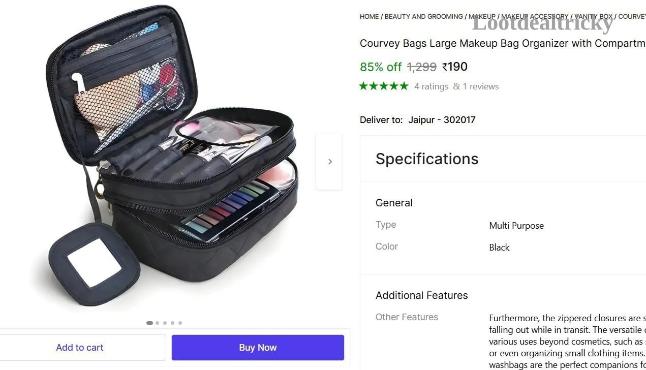 Large Makeup Bag Offer Image