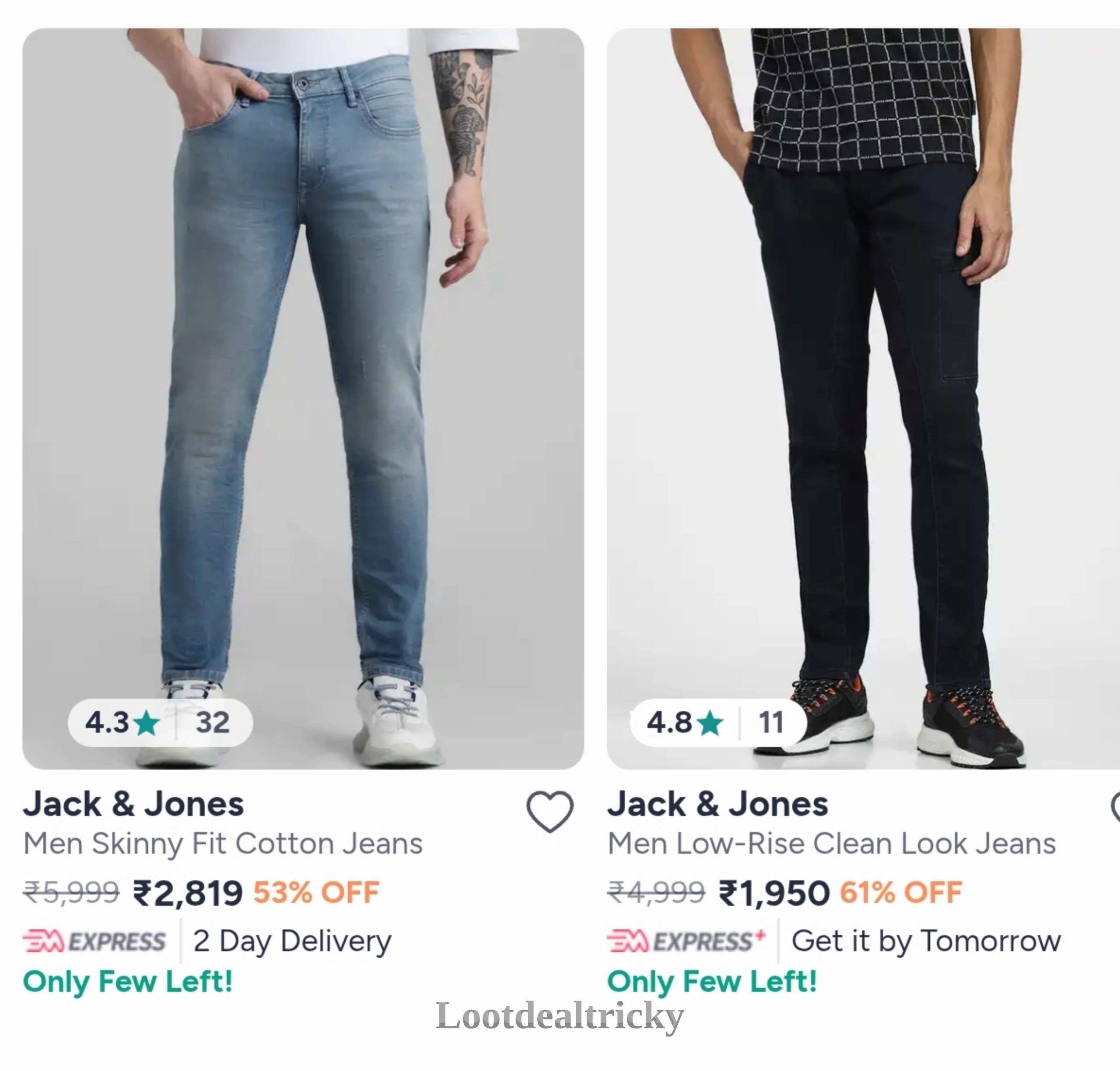 Jack And Jones – Amazing Price Drop @ 75% OFF