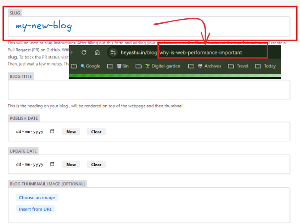Editor fields