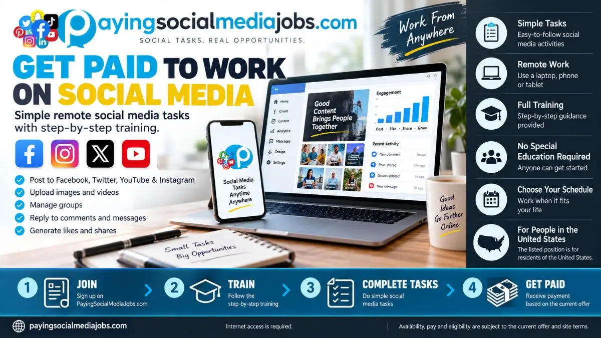 Paying Social Media Jobs Review Earnings Overview Paying Social Media Jobs Review - Remote Work Requirements and Pay Claims
