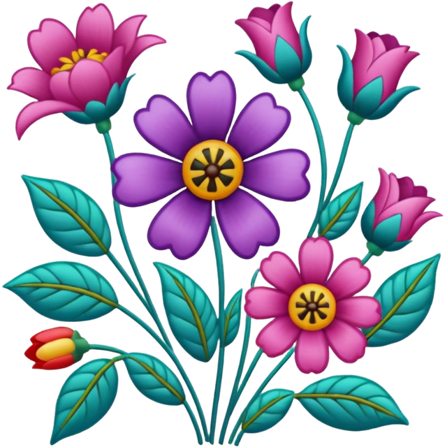 emojis com flower patterned embroidery canvas.png