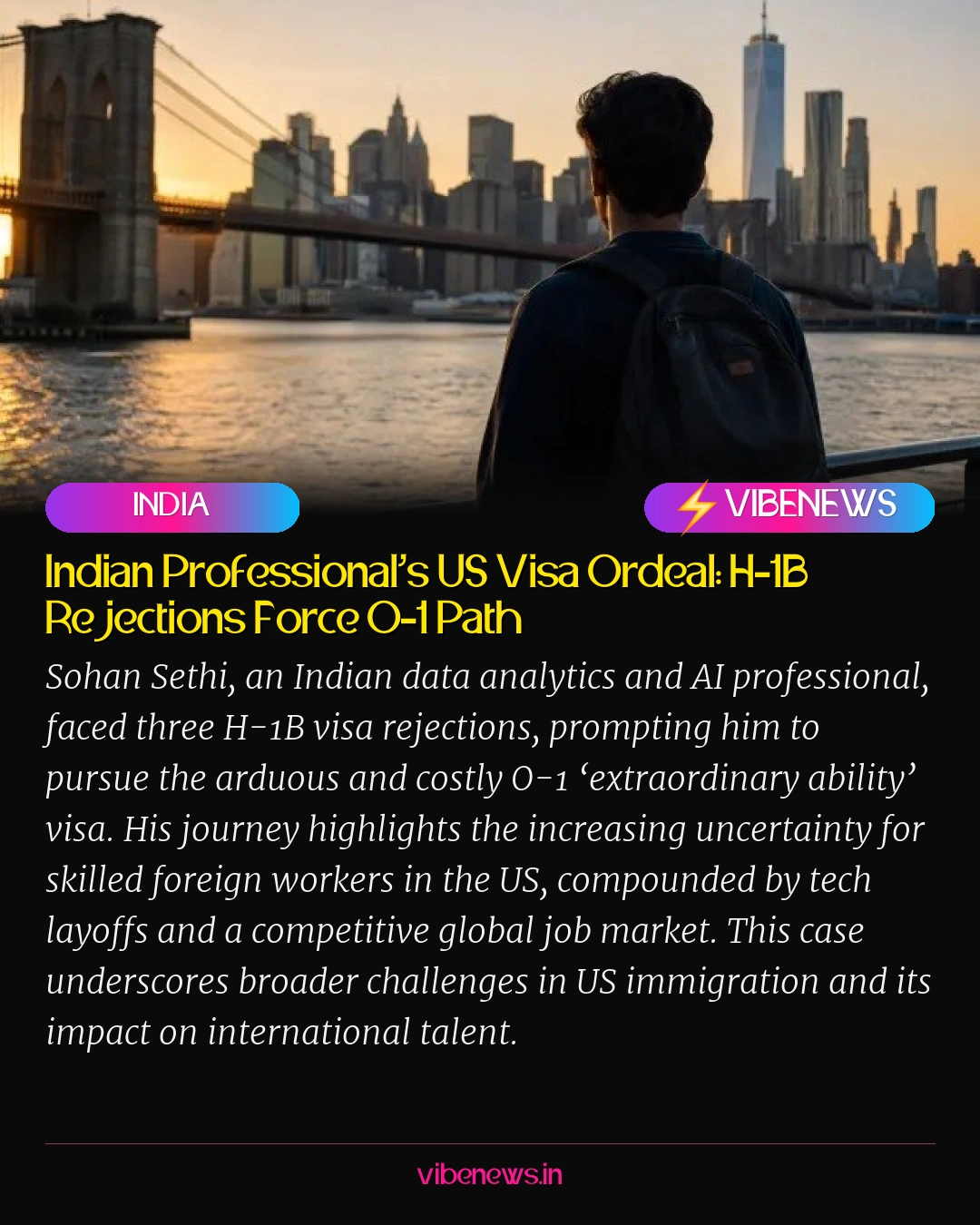 Indian Professional’s US Visa Ordeal: H-1B Rejections Force O-1 Path