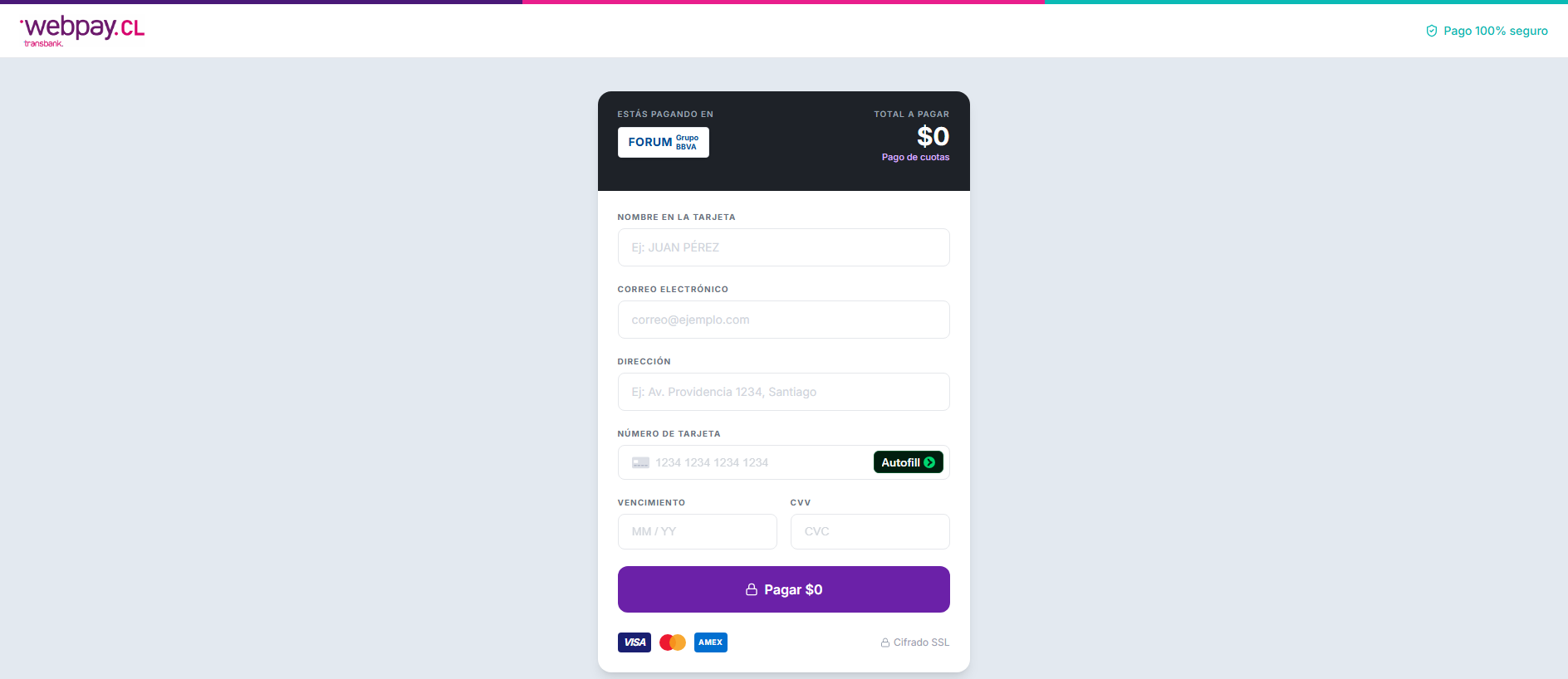 Forensic screenshot of cuotasaldia.sbs showing the phishing page layout