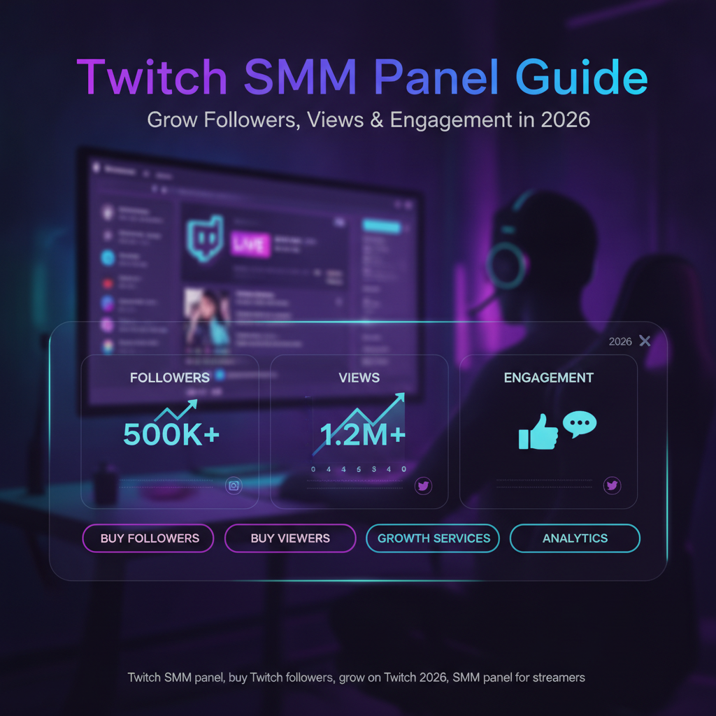 Twitch SMM Panel Guide: Grow Followers, Views & Engagement in 2026