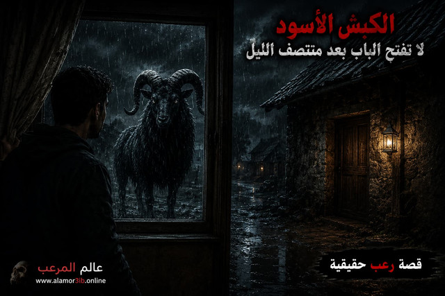 كبش أسود بعيون بشرية - عالم المرعب
