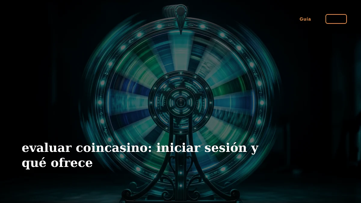 evaluar coincasino: iniciar sesión y qué ofrece