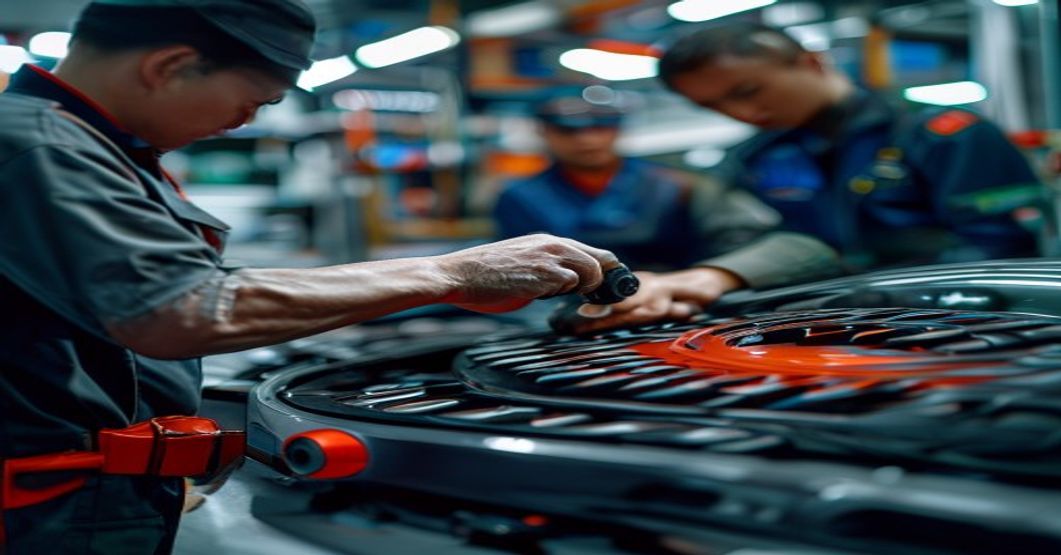 Car servicing inspection at Edwin Garage Ang Mo Kio