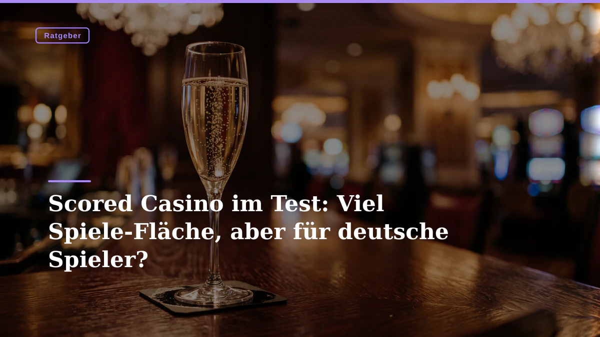 Scored Casino im Test: Viel Spiele-Fläche, aber für deutsche Spieler?