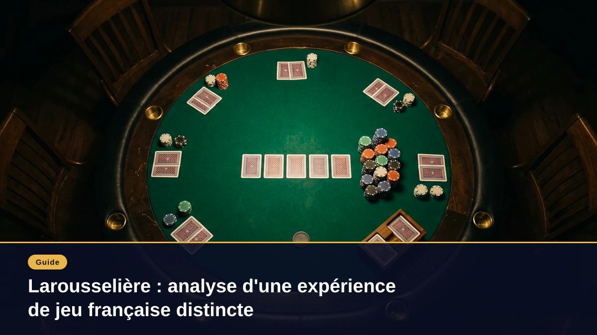 Larousselière : analyse d'une expérience de jeu française distincte